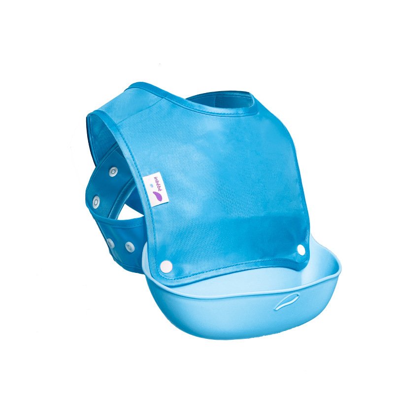 Silicone Baby Bib – Waterproof Meal Pocket, Detachable Style - Image 2