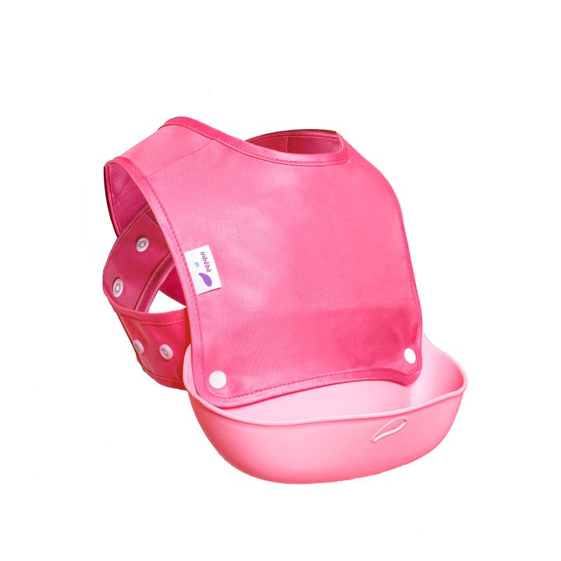 Silicone Baby Bib – Waterproof Meal Pocket, Detachable Style - Image 4