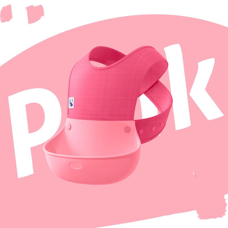 Silicone Baby Bib – Waterproof Meal Pocket, Detachable Style - Image 5