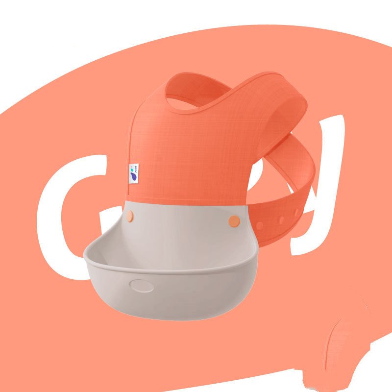 Silicone Baby Bib – Waterproof Meal Pocket, Detachable Style - Image 7