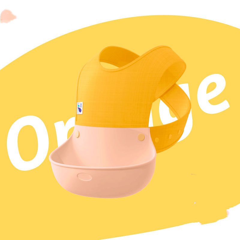 Silicone Baby Bib – Waterproof Meal Pocket, Detachable Style - Image 9