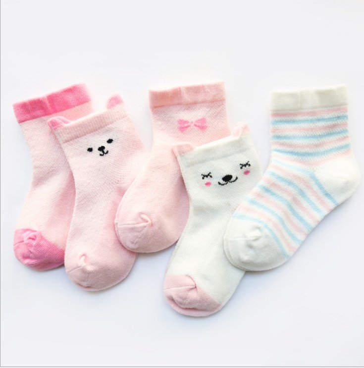 Kids Socks Pack of 5 – Breathable Cotton Socks for Boys and Girls - Image 3