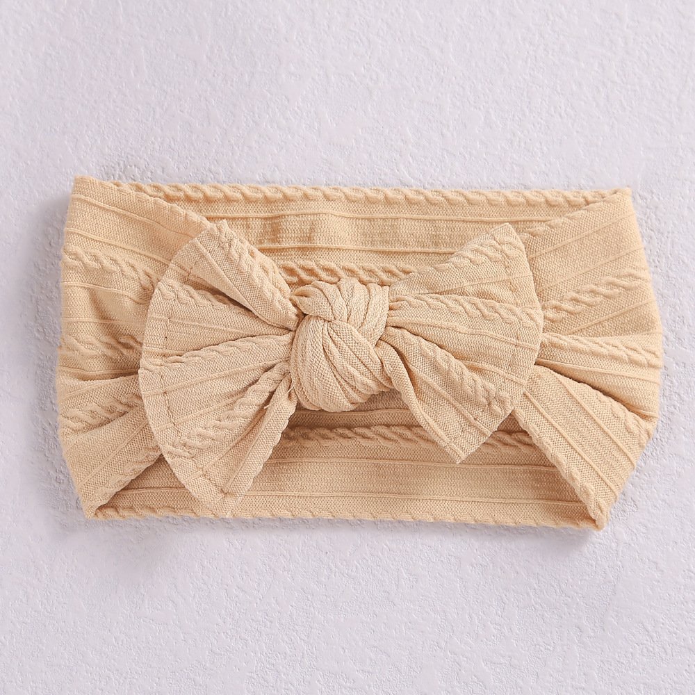 Nylon Bow Headband for Babies & Toddlers - Stretch Fit, Ages 0-8 - Image 6