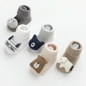 Non-Slip Baby Socks – Combed Cotton Floor Socks, Sizes 0 Months-3 Years
