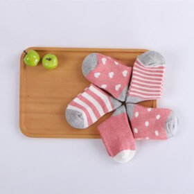Cartoon Baby Socks – Combed Cotton Jacquard, Sizes 0-6 Years