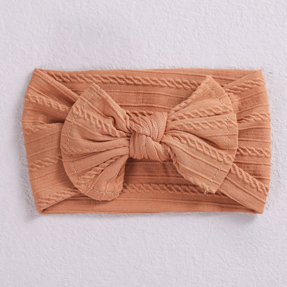 Nylon Bow Headband for Babies & Toddlers - Stretch Fit, Ages 0-8 - Image 4