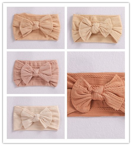 Nylon Bow Headband for Babies & Toddlers - Stretch Fit, Ages 0-8 - Image 9
