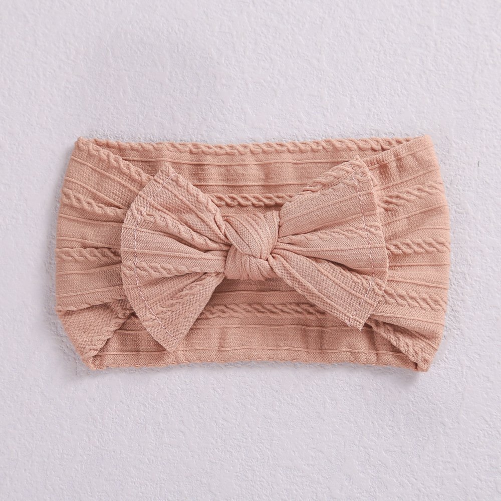 Nylon Bow Headband for Babies & Toddlers - Stretch Fit, Ages 0-8 - Image 5